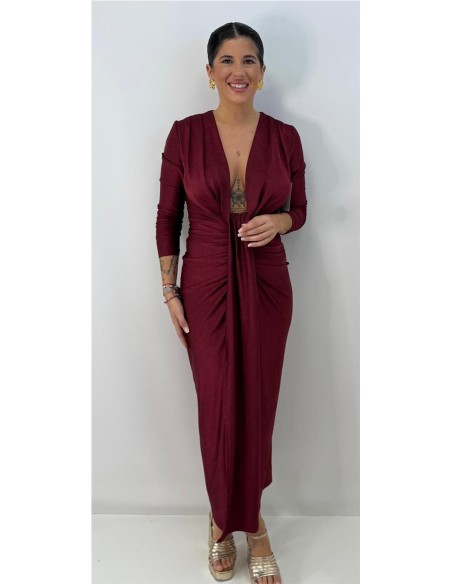 VESTIDO ANGELICA BURDEOS