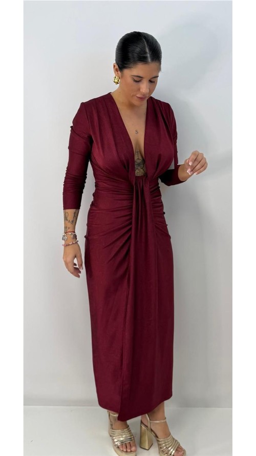 VESTIDO ANGELICA BURDEOS VESTIDO ANGELICA BURDEOS