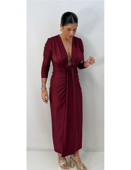 VESTIDO ANGELICA BURDEOS