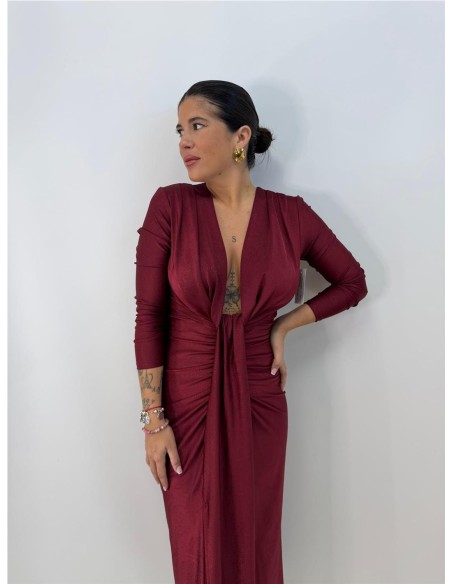 VESTIDO ANGELICA BURDEOS