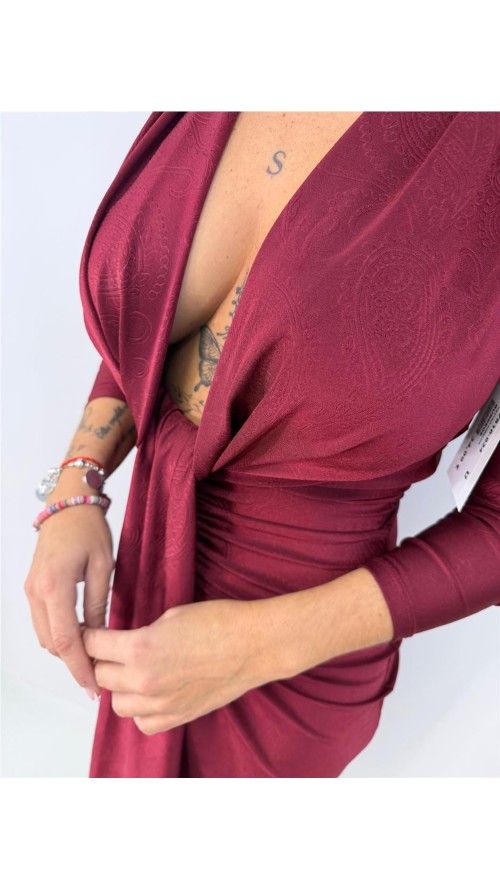 VESTIDO ANGELICA BURDEOS VESTIDO ANGELICA BURDEOS