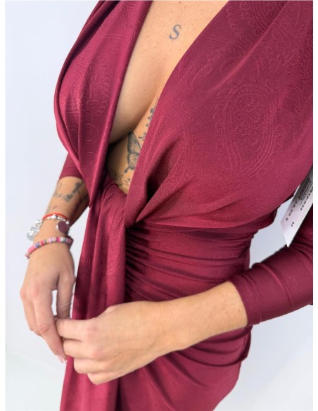 VESTIDO ANGELICA BURDEOS