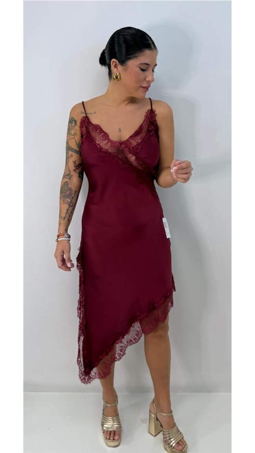 VESTIDO BRUMA BURDEOS VESTIDO BRUMA BURDEOS