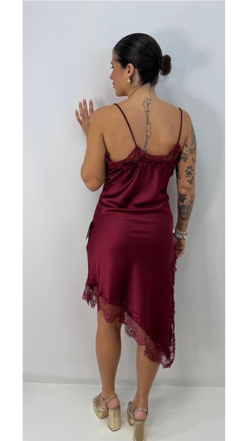 VESTIDO BRUMA BURDEOS VESTIDO BRUMA BURDEOS