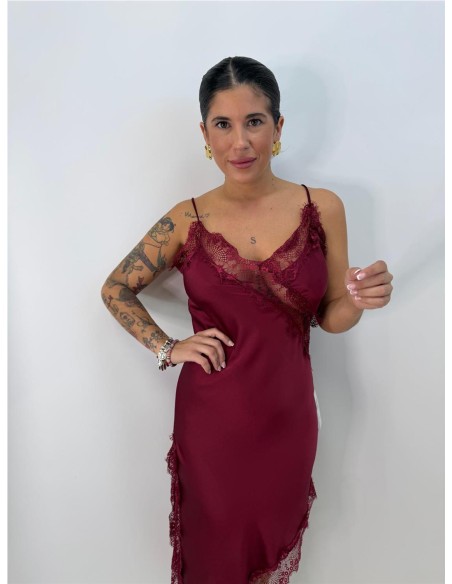 VESTIDO BRUMA BURDEOS