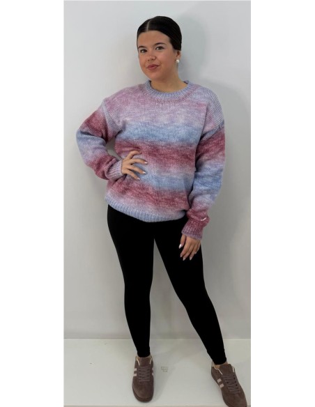 JERSEY ARCO IRIS MALVA