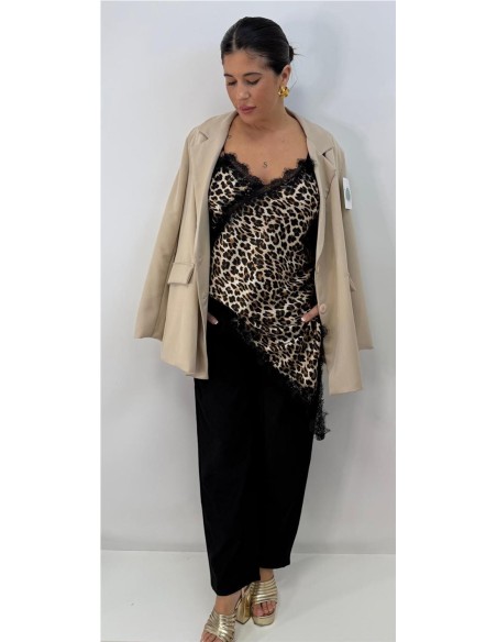 VESTIDO LENCERO ANIMAL PRINT CAMEL