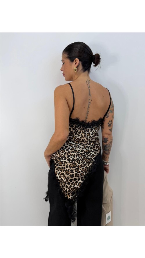 VESTIDO LENCERO ANIMAL PRINT CAMEL VESTIDO LENCERO ANIMAL PRINT CAMEL