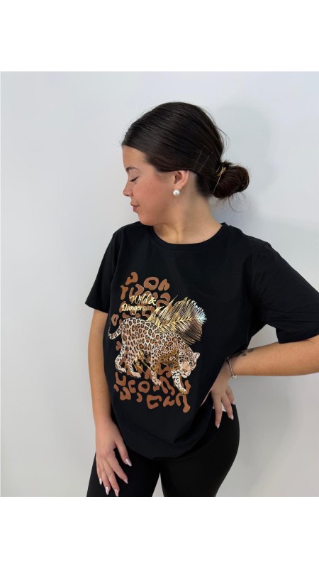 CAMISETA LEOPRADO NEGRO 2