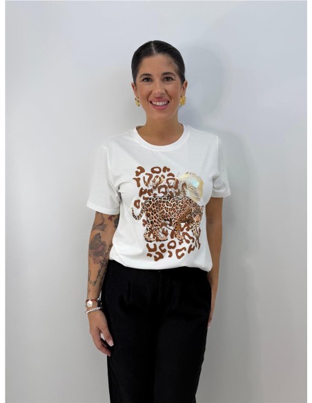 CAMISETA LEOPRADO BLANCO