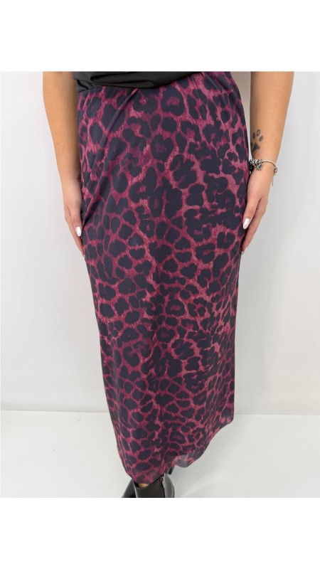 FALDA OLIVIA BURDEOS