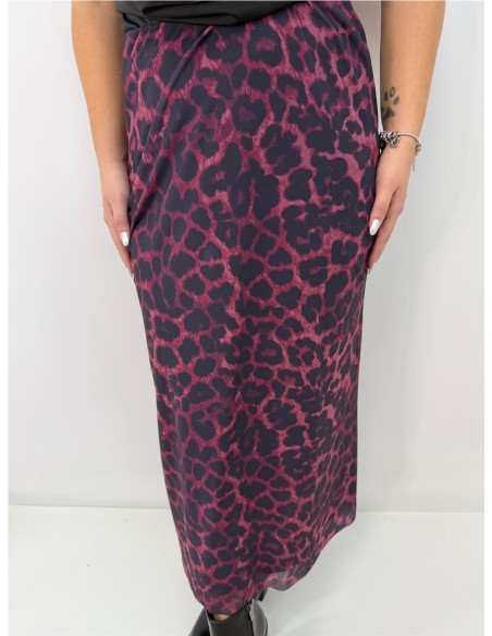 FALDA OLIVIA BURDEOS