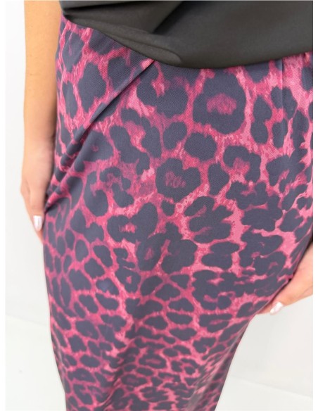 FALDA OLIVIA BURDEOS