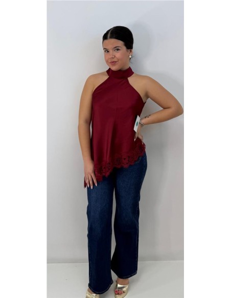 TOP SAFIRO BURDEOS