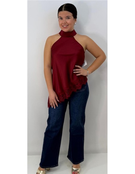 TOP SAFIRO BURDEOS