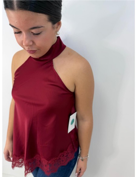 TOP SAFIRO BURDEOS