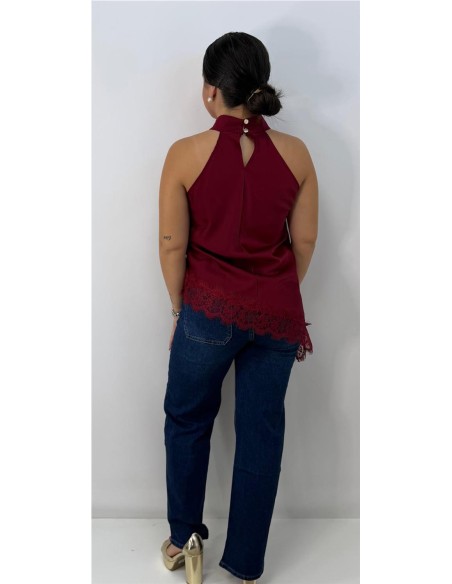 TOP SAFIRO BURDEOS