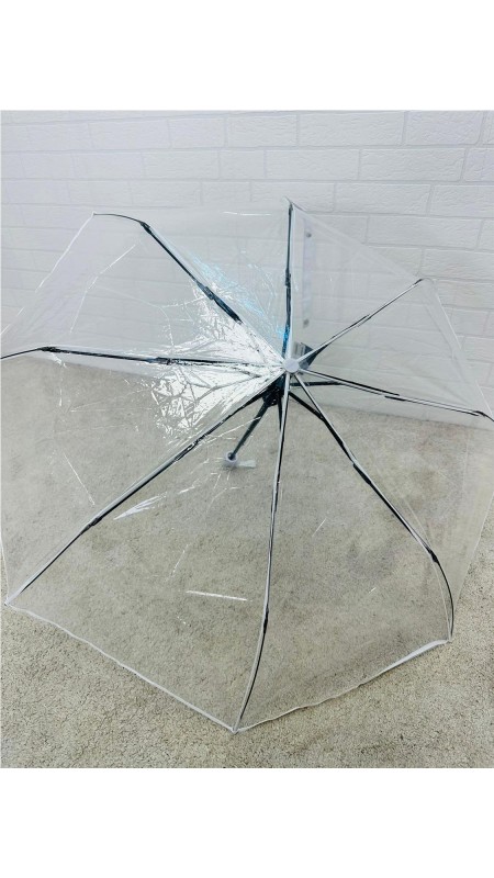 PARAGUA PLEGABLE TRANSPARENTE BLANCO 2