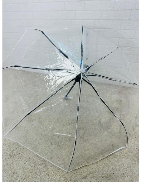PARAGUA PLEGABLE TRANSPARENTE BLANCO
