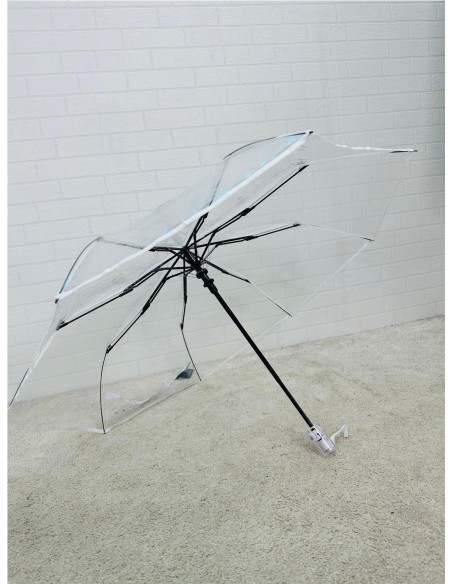 PARAGUA PLEGABLE TRANSPARENTE BLANCO