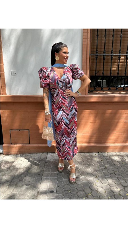 VESTIDO 7389 MULTICOLOR