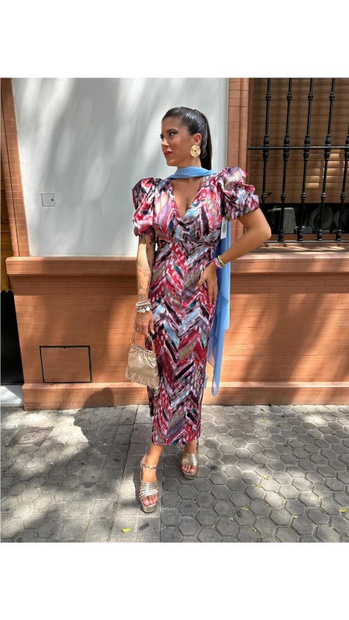 VESTIDO 7389 MULTICOLOR