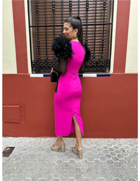 VESTIDO JULIET FUSCIA