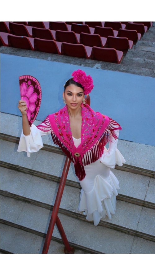 VESTIDO DE FLAMENCA TOLEDO BLANCO
