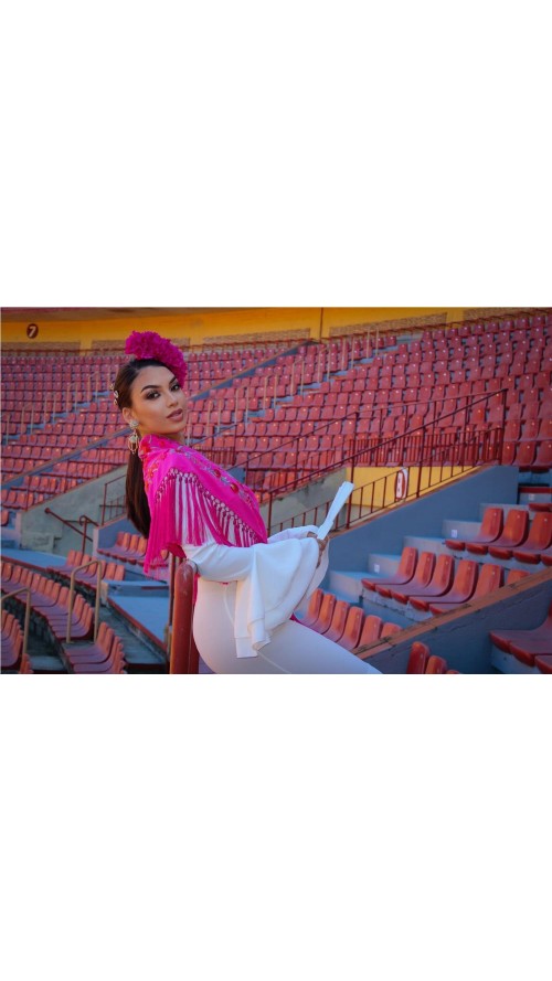 VESTIDO DE FLAMENCA TOLEDO BLANCO