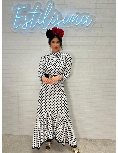 VESTIDO DE FLAMENCA ALICIA BLANCO