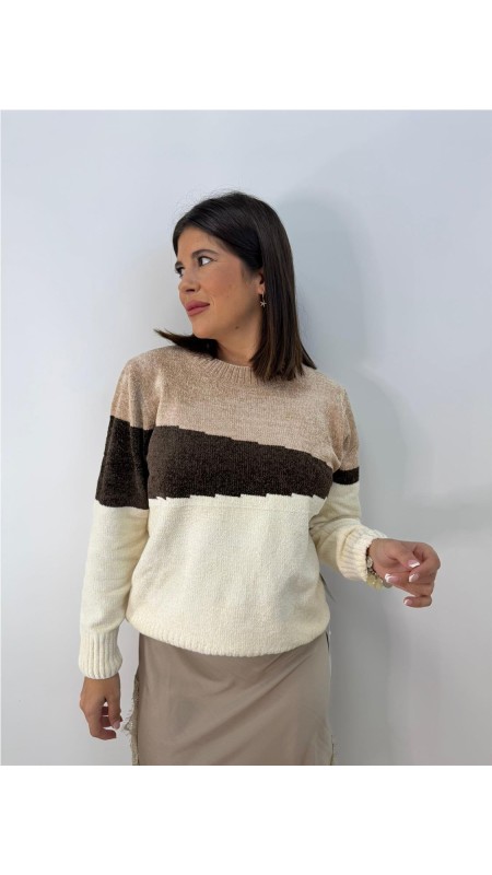 JERSEY RELAMPAGO MARRON