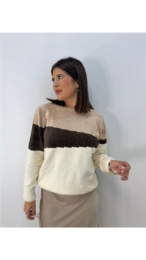 JERSEY RELAMPAGO MARRON