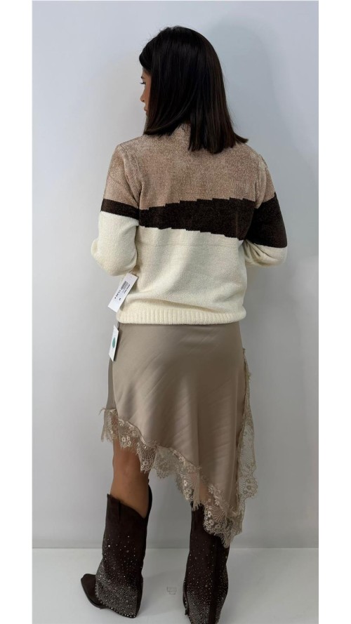 JERSEY RELAMPAGO MARRON