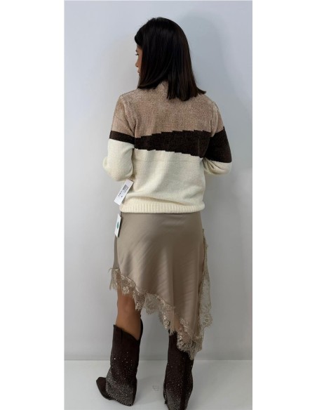 JERSEY RELAMPAGO MARRON