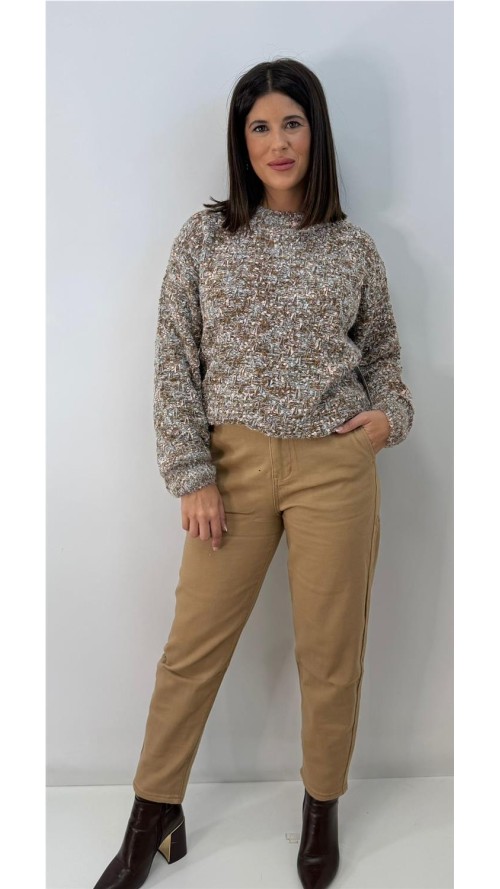 JERSEY PINTORESCO MARRON