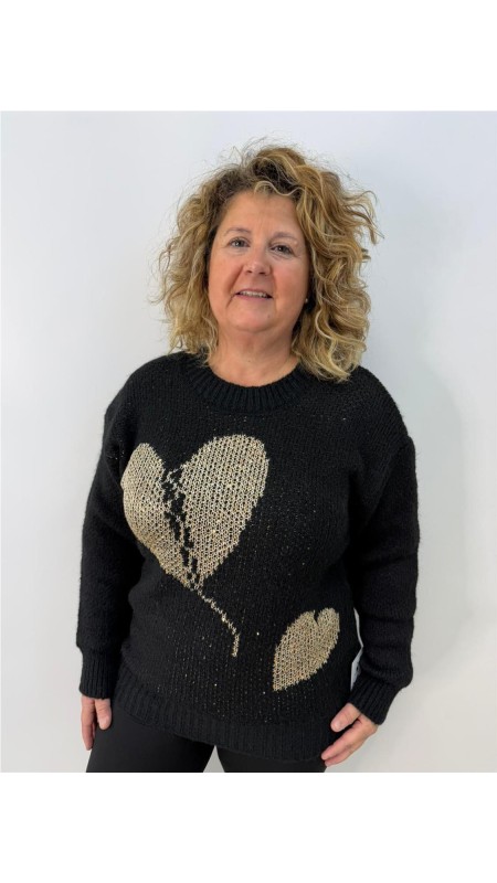 JERSEY CORAZON PARTIO NEGRO