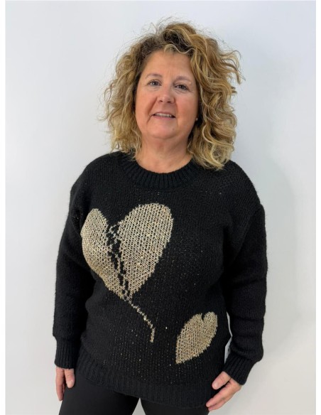 JERSEY CORAZON PARTIO NEGRO