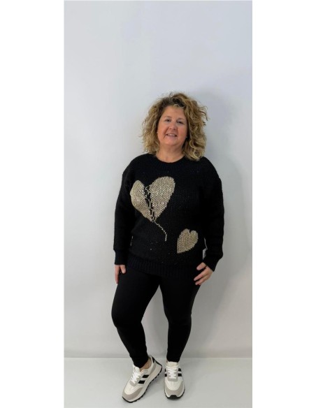 JERSEY CORAZON PARTIO NEGRO