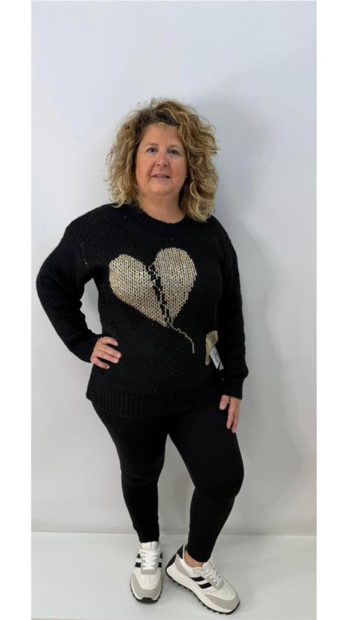 JERSEY CORAZON PARTIO NEGRO