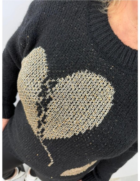 JERSEY CORAZON PARTIO NEGRO