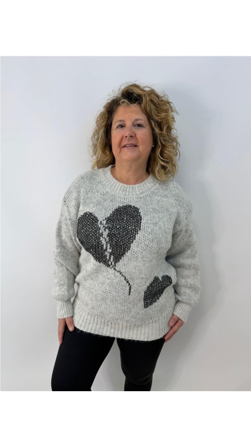 JERSEY CORAZON PARTIO BLANCO