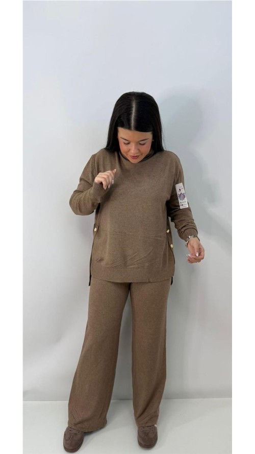 CONJUNTO LUNA MARRON