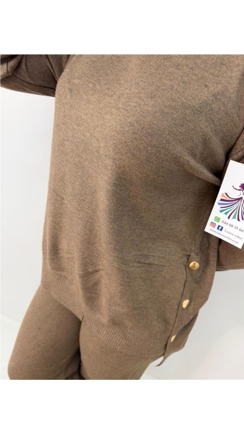 CONJUNTO LUNA MARRON