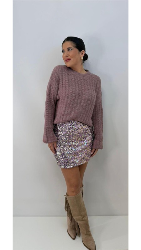 FALDA NOVIEMBRE MALVA