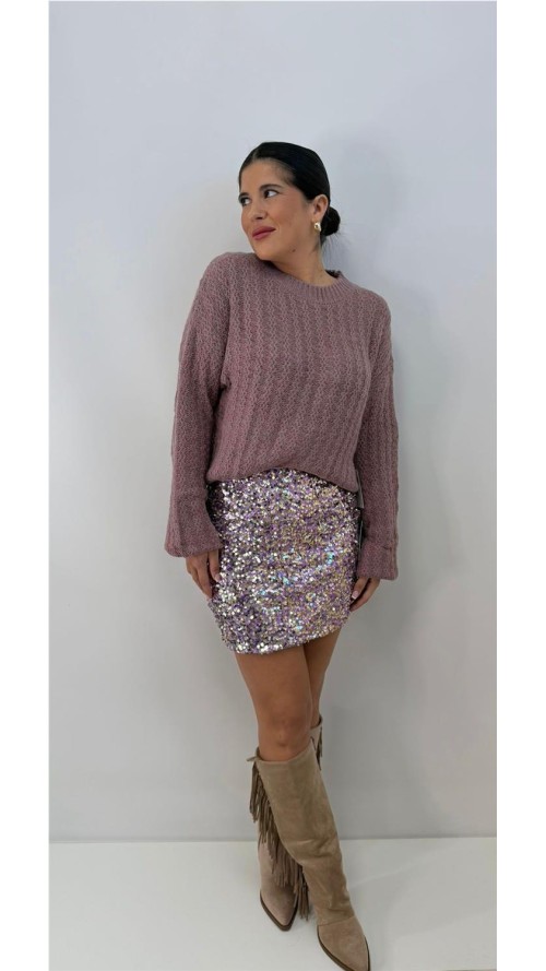 FALDA NOVIEMBRE MALVA