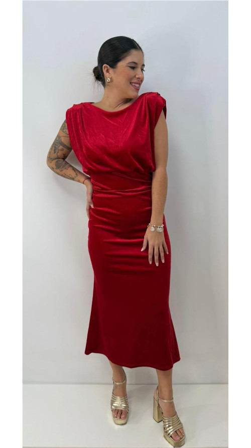 VESTIDO ROSALI ROJO