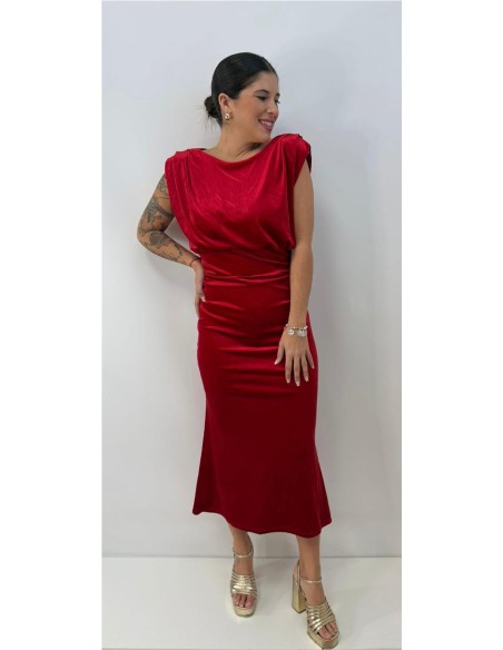 VESTIDO ROSALI ROJO