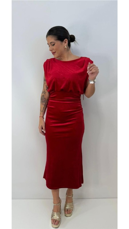 VESTIDO ROSALI ROJO 2