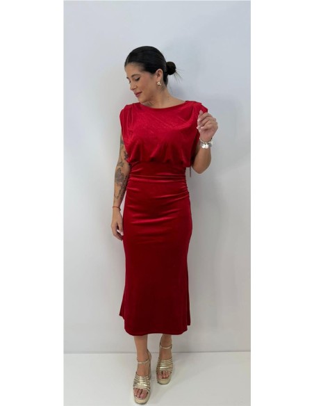 VESTIDO ROSALI ROJO