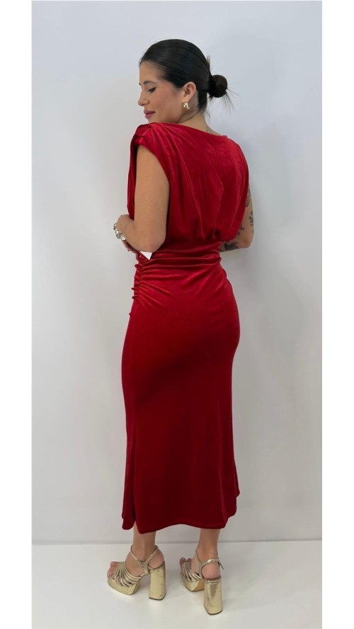VESTIDO ROSALI ROJO